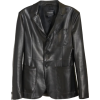 Leather Blazer Jacket - Jaquetas e casacos - 