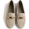 Leather Loafers with Metallic Details - 平软鞋 - 