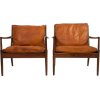 Leather Lounge Chairs by Kofod Larsen - Furniture - 