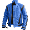 Leather Skin Men Blue Thriller Genuine L - Jacket - coats - 