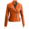 Leather Skin  Synthetic Leather Jacket - Jacket - coats - $99.00 