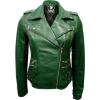 Leather Skin Women Green Brando Premium - Jacket - coats - 