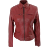 Leather Skin Women Maroon Premium Genui - Jacken und Mäntel - $179.99  ~ 154.59€