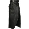 Leather midi skirt - Suknje - 