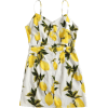 Lemon Print Cut Out Cami Dress - Obleke - 