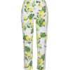 Lemon Print Trousers - Capri hlače - 