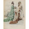 Le moniteur dela mode 1870sfashion plate - Illustrazioni - 