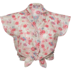 Lena Hoschek crop top blouse - Camisola - curta - 