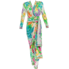 Leonard Paris Silk Jersey Mikado Floral - Dresses - 