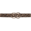 Leopard Print Double ringed Belt - Ремни - 