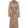 Leopard Print Maxi Trench Coat - Jacket - coats - 
