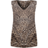 Leopard Print Tank - Camisas sem manga - 
