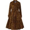 Leopard Print Trench Coat - Jakne in plašči - 