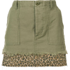 Leopard print detail skirt - 裙子 - 