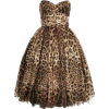 Leopard print dress - sukienki - 