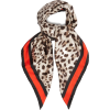 Leopard-print silk-twill scarf. - Schals - 