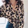 Leopard retro loose shirt - T-shirts - $27.99 