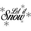 Let it snow - イラスト用文字 - 