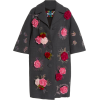 Libertine Velvet Roses Appliqued Stretch - Jacket - coats - 