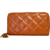 Light Brown Buxton Medium Slim Zip Clutch Wallet - Wallets - $37.99 
