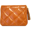 Light Brown Quilted Buxton Zip Slim Cardex Wallet - Wallets - $29.99 