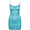 Light Blue Mini Dress - sukienki - 