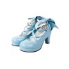 Light Blue Platform Lolita Heels - Zapatos clásicos - 