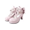 Light Pink Platform Lolita Heels - Klasyczne buty - 