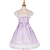 Light Purple White Lolita Lace Dress - Dresses - 