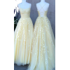 Light Yellow Prom Dresses Strings - Dresses - $138.00 