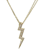 Lightning Diamond Pendant Necklace, 14k - Necklaces - 