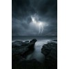 Lightning storm on the ocean - Nature - 