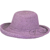 Lilac Crochet Paper Hat - Kapelusze - 
