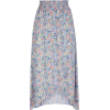 Lilac Floral Midi Skirt - Suknje - 