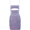 Lilac Rainbow Sparkle Mini Dress - sukienki - 
