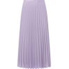 Lilac Satin Pleated Skirt - Skirts - 
