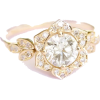Lily Flower Engagement Ring, Forever One - Prstenje - 