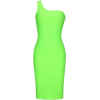 Lime Green Off Shoulder Dress - Drugo - 