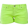 Lime shorts - ショートパンツ - 