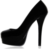 black pumps - プラットフォーム - 