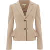 Linea Peplum Natural Jacket - Jacket - coats - 