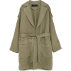 Linen Coat with Applique - Jaquetas e casacos - 