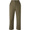 Linen Rich Straight Leg Trousers - Spodnie Capri - 
