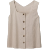Linen Sleeveless Top - Shirts - 