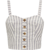 Linen Striped Bralet - Camisas sem manga - £22.00  ~ 24.86€