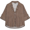 Linen blend cropped shirt - Tunike - 