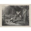 Lithograph "The Woodland Gate" c1900s - Illustrations - 
