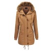 Lock and Love LL Women's Casual Military Safari Anorak Jacket with Hoodie - Outerwear - $23.09 
