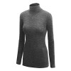 Lock and Love LL Womens Lightweight Long Sleeve Rib Turtleneck Top Pullover Sweater - Made In USA - Koszule - krótkie - $22.79  ~ 19.57€