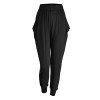 Lock and Love LL Womens Solid Color Fitness Yoga Harem Pants with Pockets - Made in USA - Pants - $28.50  ~ £21.66
